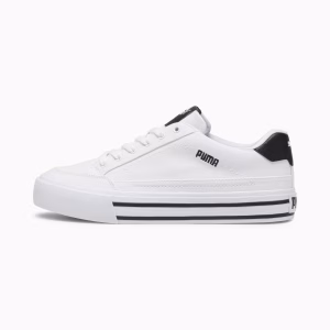 Zapato Puma Court Classic Vulcanized White